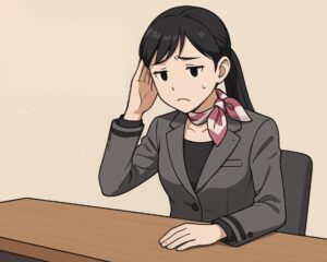 悩むキャリアショップ