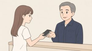 修理店の実店舗にXperia持ち込み