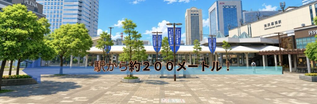 海浜幕張の改札から約200メートル
