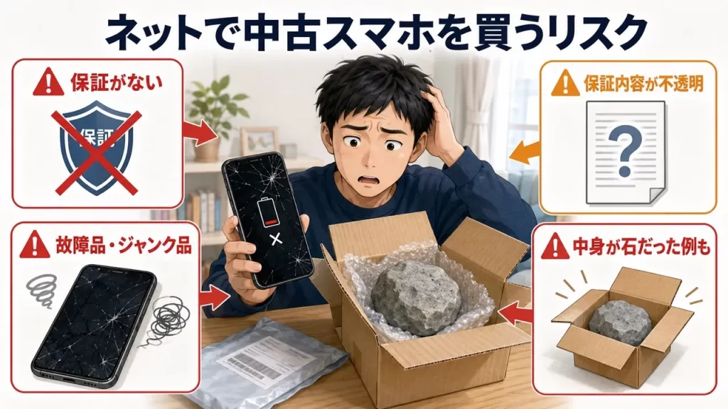 ネットのスマホ怪しい購入先に注意