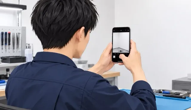 iPhone15カメラ故障修理後のチェック