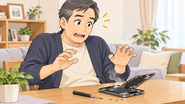 自分でiPhone分解したら壊れた