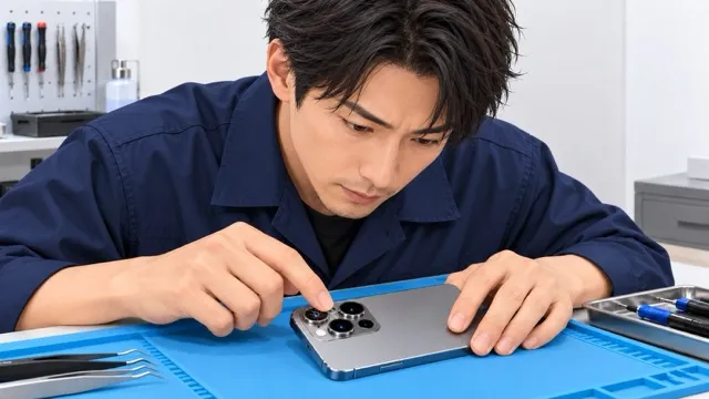 iPhone外側のカメラガラス交換も可能
