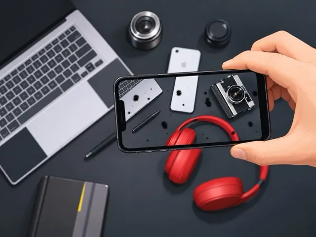 iPhone写真に黒いシミ